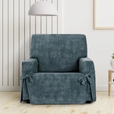 Funda de sillón anti manchas con lazos Modelo Turín