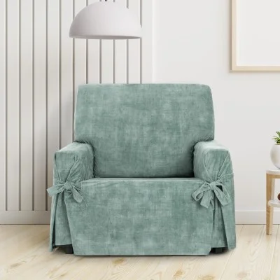 Funda de sillón anti manchas con lazos Modelo Turín