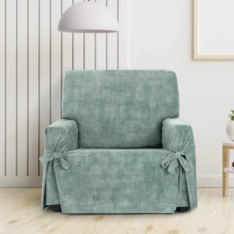 Funda de sillón anti manchas con lazos Modelo Turín Funda de sillón anti manchas con lazos Modelo Turín