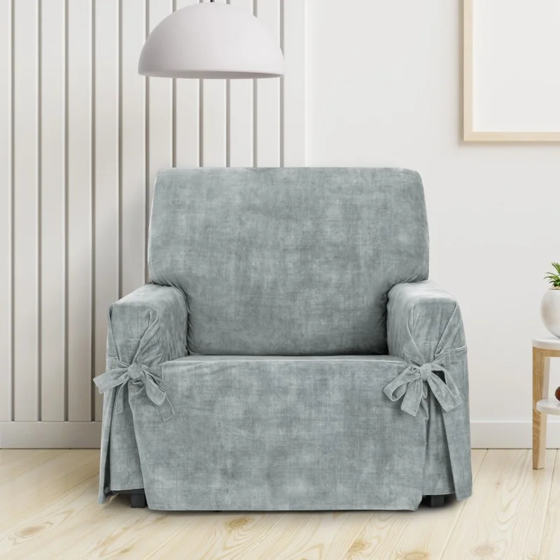 Funda de sillón anti manchas con lazos Modelo Turín Funda de sillón anti manchas con lazos Modelo Turín