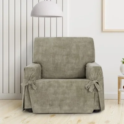 Funda de sillón anti manchas con lazos Modelo Turín