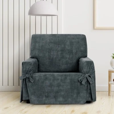 Funda de sillón anti manchas con lazos Modelo Turín