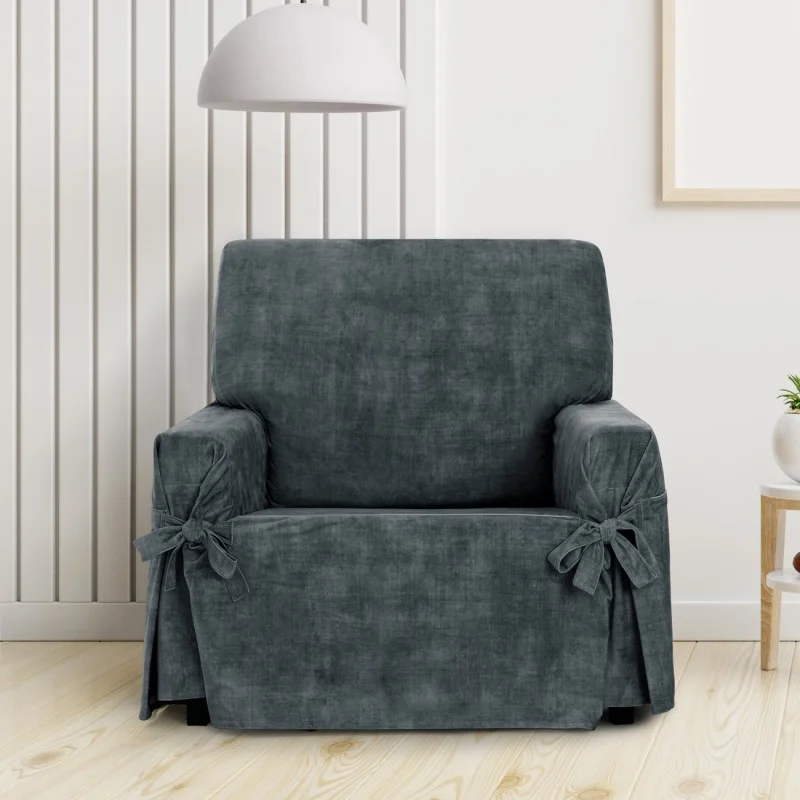 Funda de sillón anti manchas con lazos Modelo Turín Funda de sillón anti manchas con lazos Modelo Turín