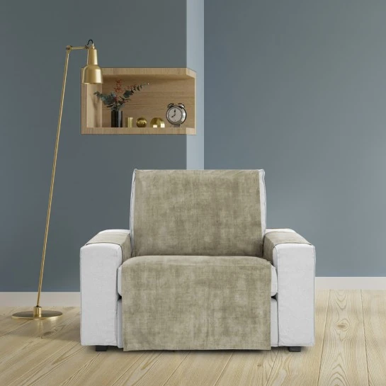 Cubre Sillón Turín | Tejido Velvet antimanchas | Cobertura elegante | Fácil de colocar | Lavado práctico