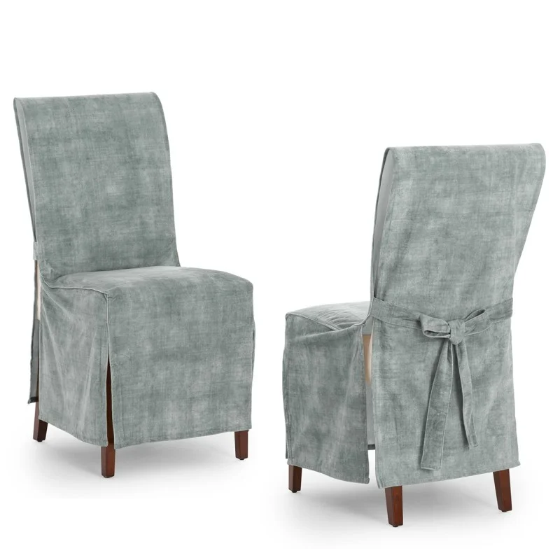 Fundas de Silla Turín x2 | Hostelería | Velvet antimanchas | Lazos ajustables | Elegancia profesional Fundas de Silla Turín x2 | Hostelería | Velvet antimanchas | Lazos ajustables | Elegancia profesional