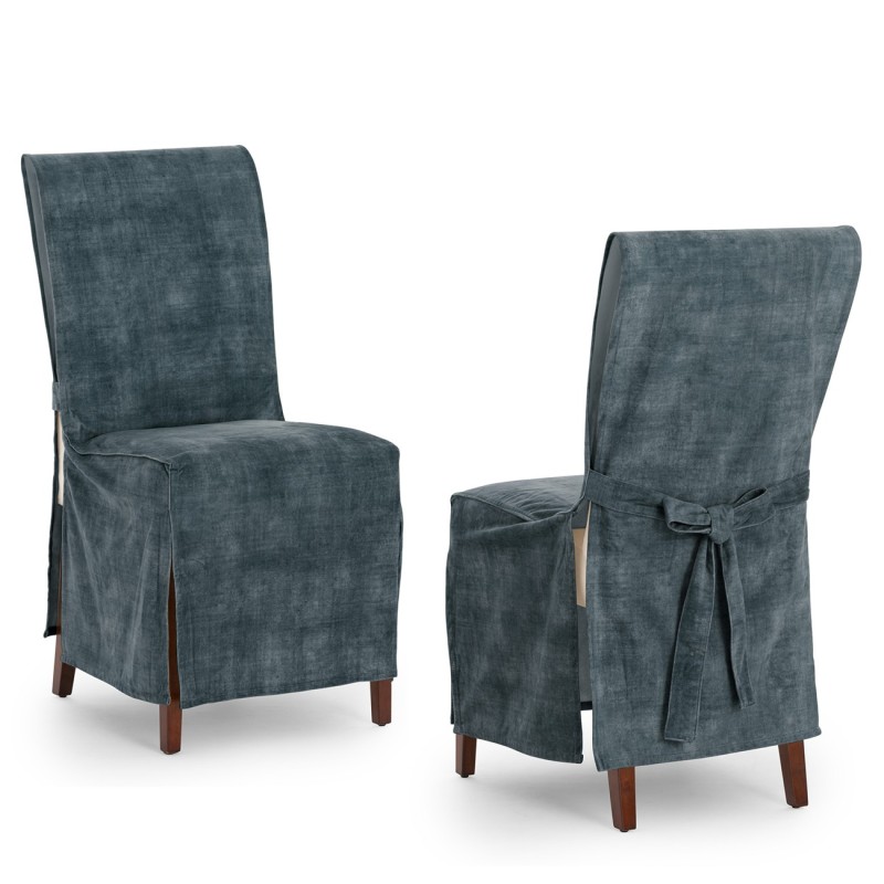 Fundas de Silla Turín x2 | Hostelería | Velvet antimanchas | Lazos ajustables | Elegancia profesional Fundas de Silla Turín x2 | Hostelería | Velvet antimanchas | Lazos ajustables | Elegancia profesional