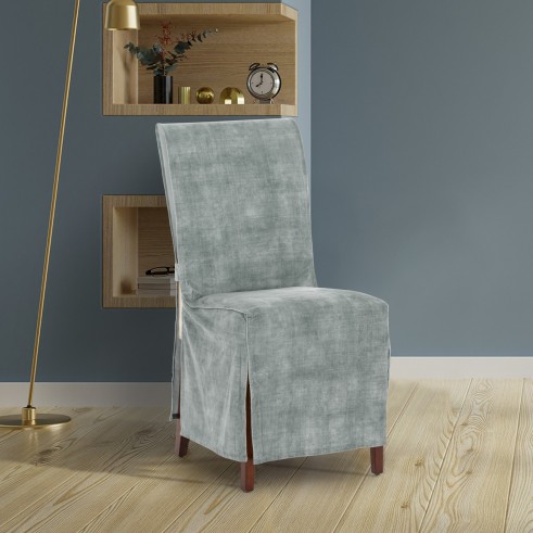Fundas de Silla Turín x2 | Hostelería | Velvet antimanchas | Lazos ajustables | Elegancia profesional