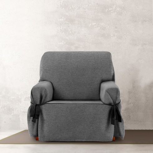 Funda Sofá Valeria con Lazos | Tejido estructurado | Ajuste elegante | Protección visible | Lavado sencillo