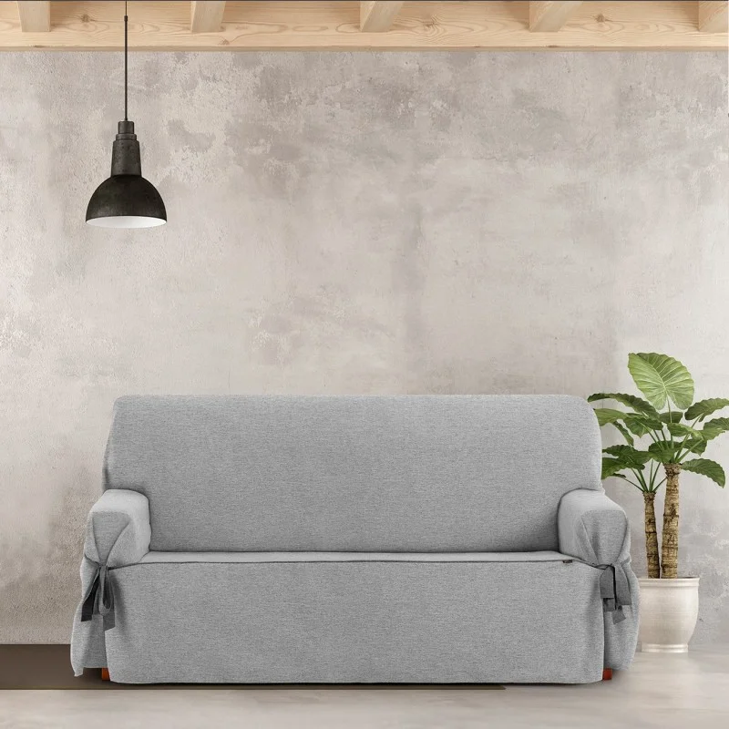 Funda Sofá Valeria con Lazos | Tejido estructurado | Ajuste elegante | Protección visible | Lavado sencillo