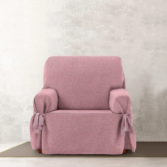 Funda Sillón Valeria con Lazos | Diseño estructurado | Protección visible | Ajuste decorativo | Lavable