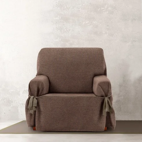 Funda Sillón Valeria con Lazos | Diseño estructurado | Protección visible | Ajuste decorativo | Lavable