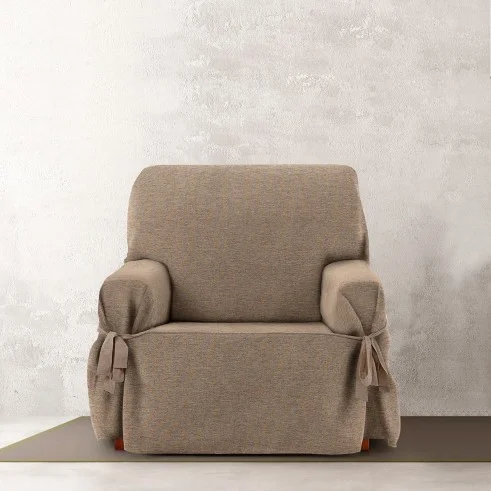 Funda Sillón Valeria con Lazos | Diseño estructurado | Protección visible | Ajuste decorativo | Lavable