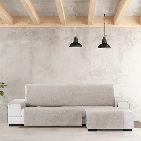 Cubre Chaise Longue Valeria | Protección parcial | Tejido clásico no elástico | Fácil colocación | Lavado fácil