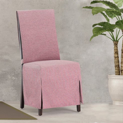 Fundas de Silla Valeria x2 | Hostelería | Tejido no elástico | Lazos ajustables | Estilo sobrio