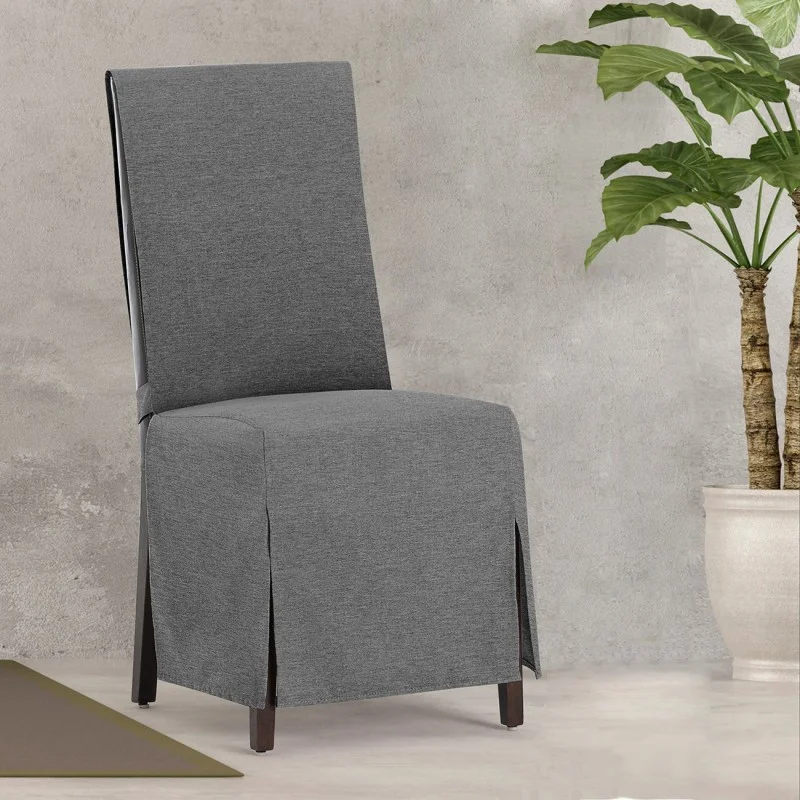 Fundas de Silla Valeria x2 | Hostelería | Tejido no elástico | Lazos ajustables | Estilo sobrio