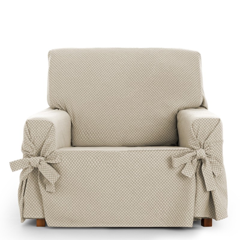 Funda Sillón Francesca con Lazos | Geometría decorativa | Protección completa | Tacto suave | Lavable a máquina Funda Sillón Francesca con Lazos | Geometría decorativa | Protección completa | Tacto suave | Lavable a máquina
