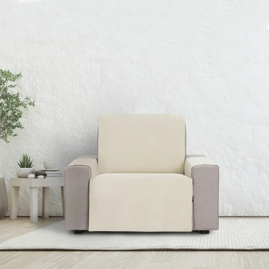 Cubre Sillón Francesca | Textura geométrica | Protección sin ocultar | Estética elegante | Lavable a máquina
