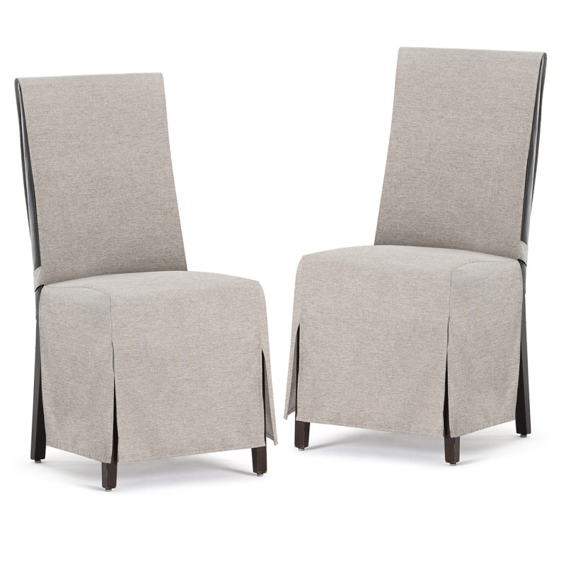 Fundas de Silla Valeria x2 | Hostelería | Tejido no elástico | Lazos ajustables | Estilo sobrio Fundas de Silla Valeria x2 | Hostelería | Tejido no elástico | Lazos ajustables | Estilo sobrio