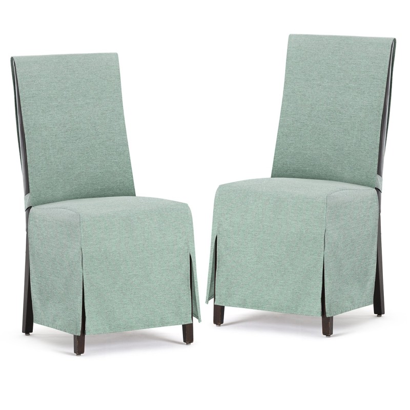Fundas de Silla Valeria x2 | Hostelería | Tejido no elástico | Lazos ajustables | Estilo sobrio Fundas de Silla Valeria x2 | Hostelería | Tejido no elástico | Lazos ajustables | Estilo sobrio