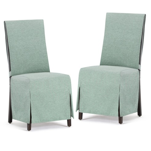 Fundas de Silla Valeria x2 | Hostelería | Tejido no elástico | Lazos ajustables | Estilo sobrio