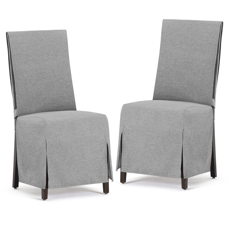 Fundas de Silla Valeria x2 | Hostelería | Tejido no elástico | Lazos ajustables | Estilo sobrio Fundas de Silla Valeria x2 | Hostelería | Tejido no elástico | Lazos ajustables | Estilo sobrio
