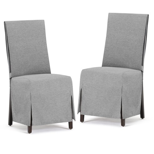Fundas de Silla Valeria x2 | Hostelería | Tejido no elástico | Lazos ajustables | Estilo sobrio