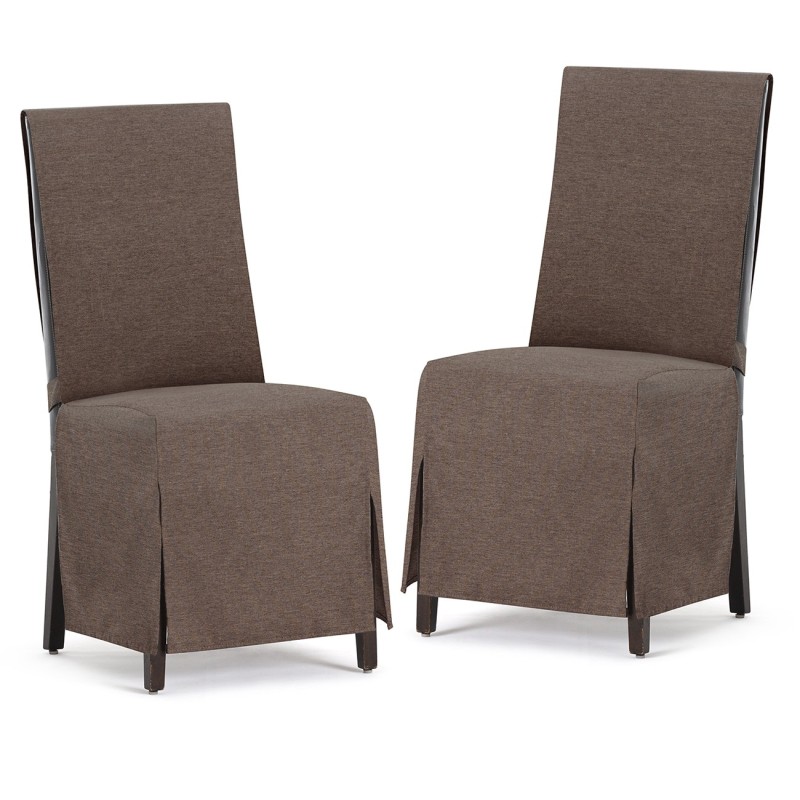 Fundas de Silla Valeria x2 | Hostelería | Tejido no elástico | Lazos ajustables | Estilo sobrio Fundas de Silla Valeria x2 | Hostelería | Tejido no elástico | Lazos ajustables | Estilo sobrio