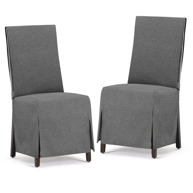 Fundas de Silla Valeria x2 | Hostelería | Tejido no elástico | Lazos ajustables | Estilo sobrio Fundas de Silla Valeria x2 | Hostelería | Tejido no elástico | Lazos ajustables | Estilo sobrio
