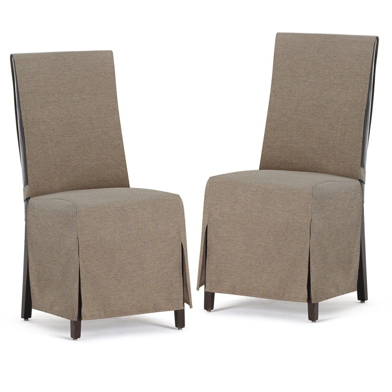 Fundas de Silla Valeria x2 | Hostelería | Tejido no elástico | Lazos ajustables | Estilo sobrio Fundas de Silla Valeria x2 | Hostelería | Tejido no elástico | Lazos ajustables | Estilo sobrio