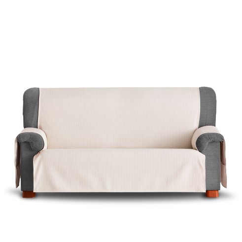 Cubre Sofá Bianca | Tejido algodón con bolsillos | Protección útil | Diseño decorativo | Lavado práctico
