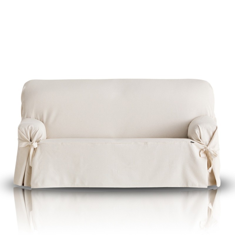 Funda Sofá Bianca con Lazos | Diseño clásico | Textura geométrica | Ajuste elegante | Lavado fácil