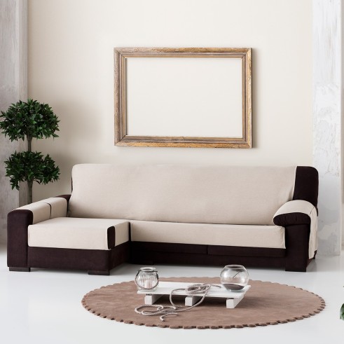 Cubre Chaise Longue Constanza | Algodón Chevron | Estilo elegante y funcional | Lavado a máquina