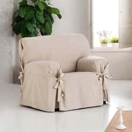 Funda de sillón con lazos Modelo Constanza