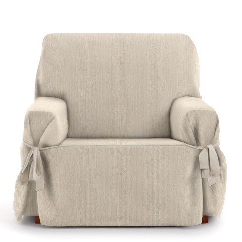 Funda Sillón con Lazos Mid | Líneas sutiles | Ajuste decorativo moderno | Protección cómoda