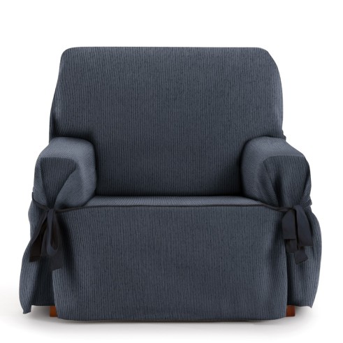 Funda Sillón con Lazos Mid | Líneas sutiles | Ajuste decorativo moderno | Protección cómoda