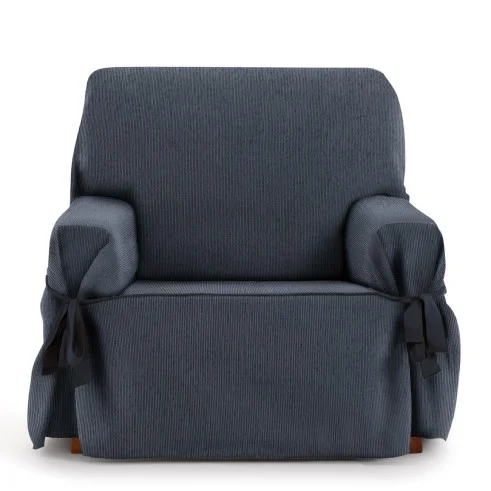 Funda Sillón con Lazos Mid | Líneas sutiles | Ajuste decorativo moderno | Protección cómoda