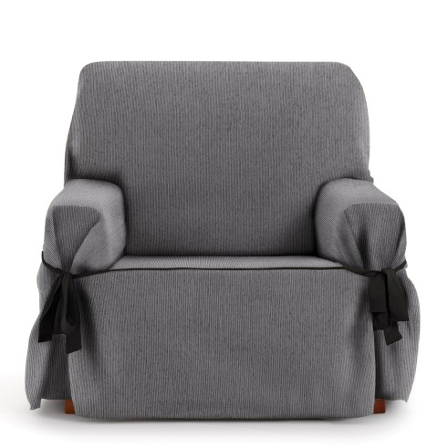 Funda Sillón con Lazos Mid | Líneas sutiles | Ajuste decorativo moderno | Protección cómoda