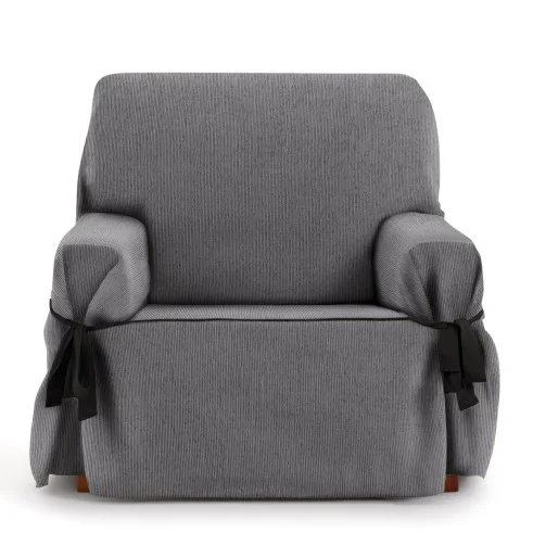 Funda Sillón con Lazos Mid | Líneas sutiles | Ajuste decorativo moderno | Protección cómoda