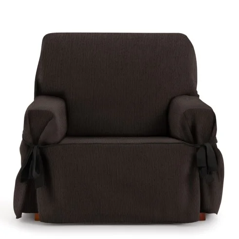 Funda Sillón con Lazos Mid | Líneas sutiles | Ajuste decorativo moderno | Protección cómoda