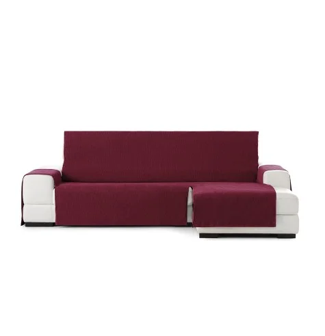 Cubre Chaise Longue Mid | Tejido de líneas verticales | Protección parcial elegante | Lavable en lavadora