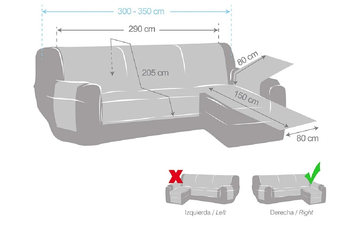 Funda cubre Chaise Longue Modelo Mid Funda cubre Chaise Longue Modelo Mid