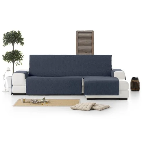 Cubre Chaise Longue Mid | Tejido de líneas verticales | Protección parcial elegante | Lavable en lavadora