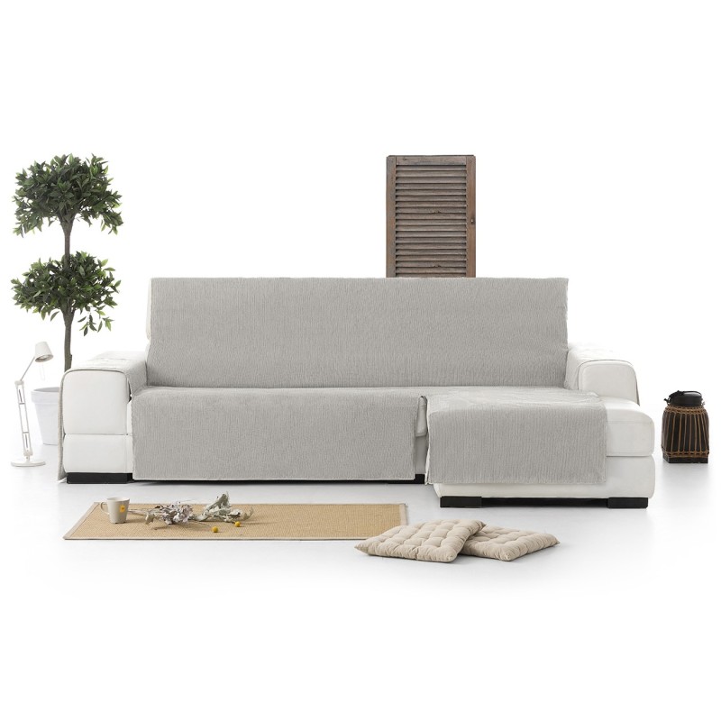 Cubre Chaise Longue Mid | Tejido de líneas verticales | Protección parcial elegante | Lavable en lavadora