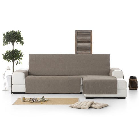 Cubre Chaise Longue Mid | Tejido de líneas verticales | Protección parcial elegante | Lavable en lavadora