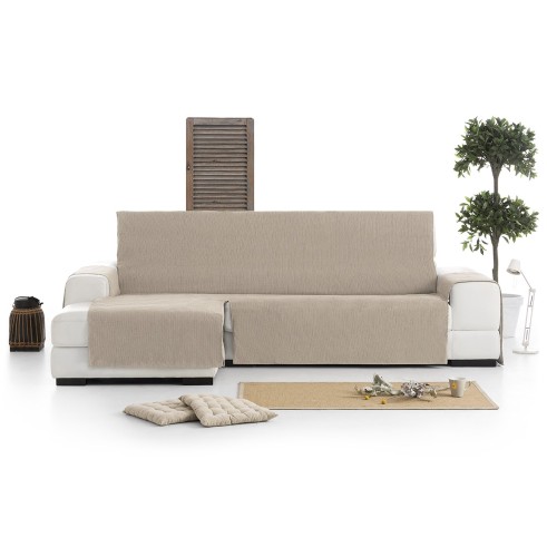 Cubre Chaise Longue Mid | Tejido de líneas verticales | Protección parcial elegante | Lavable en lavadora