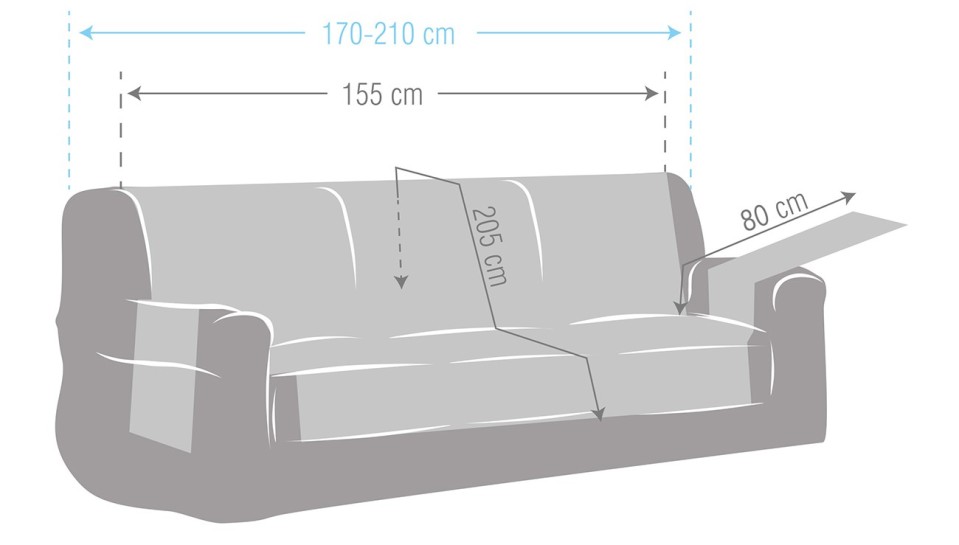 Funda acolchada Modelo Cotton Quilt para sofá.