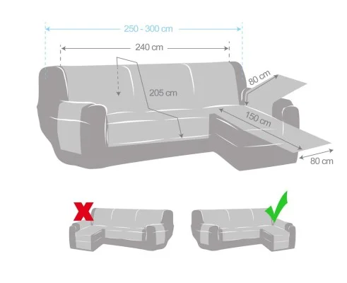 Funda acolchada Modelo Nordic para Chaise Longue