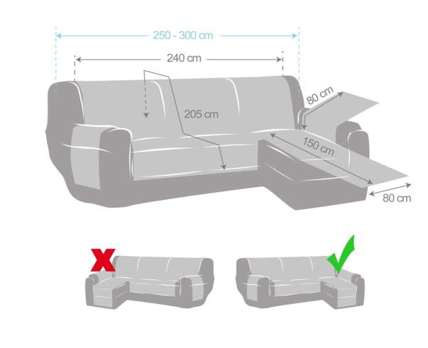 Funda Acolchada Chaise Longue Nordic | Rombos acolchados | Protección moderna y cómoda | Lavado sencillo