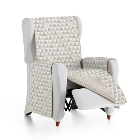 Funda Sillón Relax Nordic | Microfibra acolchada | Reversible y lavable | Patrón de rombos