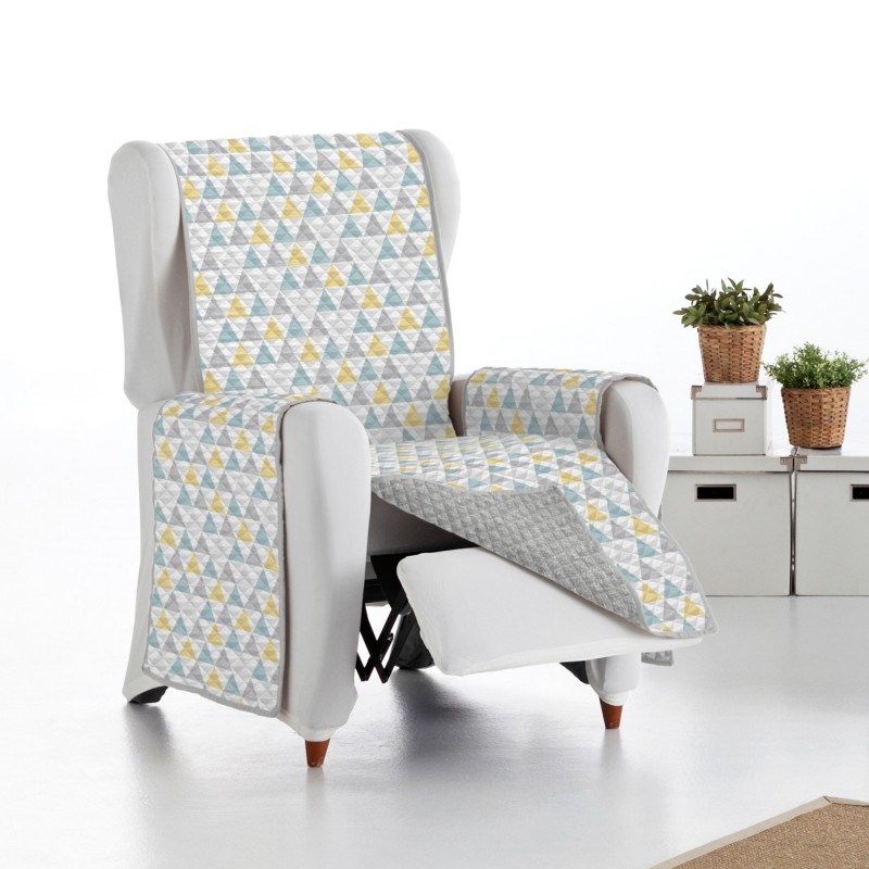 Funda Sillón Relax Nordic | Microfibra acolchada | Reversible y lavable | Patrón de rombos